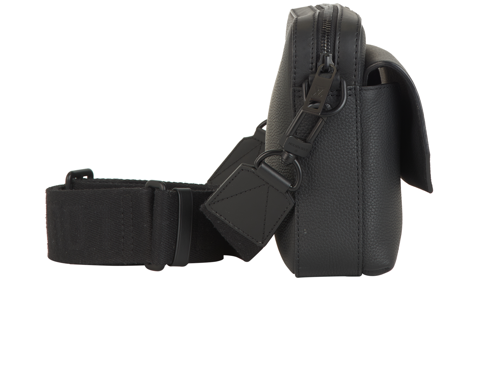 Fastline Messenger Bag, &pound;1,500, Handbags, Black, Leather, Bottom view